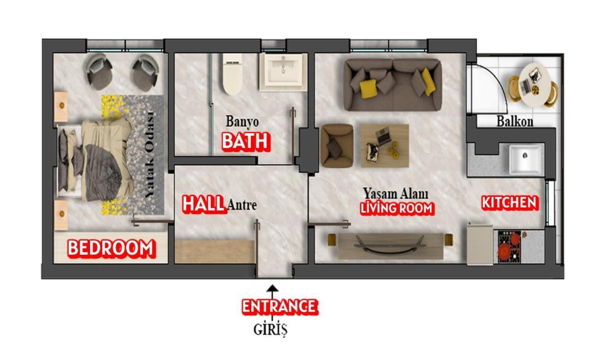 Goelhisar Mavi Konak Apart Otel Bagian luar foto